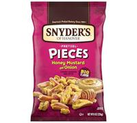 Snyder's of Hanover Pretzel Pieces, Honey Mustard and Onion, 8 Ounce (Pack of 6)