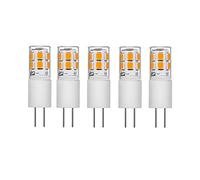 SNYGCA Bombilla led G4, Blanco Calido 3000K AC/DC 12V 200LM, 2W Equivalente a 20W halógena, Sin Parpadeo, 5 pcs