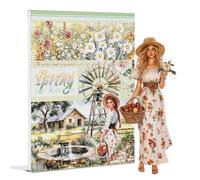 Snylcce Beautiful Spring is Here, suministros de álbumes de recortes para diario de basura, 20 hojas de calcomanías de PET, calcomanías de diario vintage, libro de calcomanías de efemera precortado