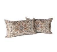 Snylcce Fundas de Cojín Decorativas Florales Boho 30x50 CM Juego de 2 Fundas de Cojines Bohemias Vintage con Flores de Terciopelo Impresión Doble Cara Fundas de Almohada Decorativas para Sala de Estar