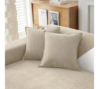 Snylcce Juego de 2 fundas de cojín de felpilla de 45 x 45 cm con diseño elegante, suaves y lujosas, decorativas, para sofá, cama y decoración del hogar, color caqui