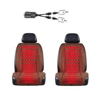 Snyucve Mantenerse abrigado en Invierno , Funda De Coche Asientos, Funda de Asiento de Franela súper cálida,Brown-twoseats