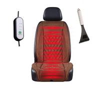 Snyucve Mantenerse abrigado en Invierno , Funda De Coche Asientos, Funda de Asiento de Franela súper cálida,Brown-Singleseat