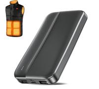 SNZ Banco de energía de 20000 mAh para chaleco térmico y ropa calefactable | certificado UL2056 | compatible con chaqueta calefactable, pantalones, ropa interior, chaleco para mujer/hombre | batería
