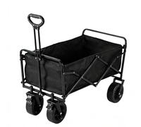 SNZ Carro Plegable 150 kg de Carga | Carro de Transporte con Ruedas 360° y Mango Ajustable | Carro de Jardín Multiusos | Plegado Ultracompacto para Camping, Compras, Playa y Feria