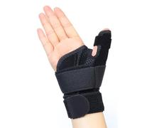 SNZ Férula para Pulgar Ajustable - Muñequera para Tendinitis Quervain, Rizartrosis y Artrosis Manos | Alivio Dolor, Diseño 4D Suave | Talla Única para Hombre y Mujer | Uso Diurno y Nocturno
