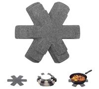 SNZ Protector de Sartenes - Juego de 9 Piezas (38cm/35cm/26cm) - Separador de Sartenes de Fieltro Antideslizante - Salvamanteles para Ollas Calientes, Tefal, WMF, ELO - Gris