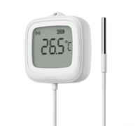 SNZB-02LD - Sensor de temperatura impermeable Zigbee, termómetro inteligente IP65 con sonda externa de 1,5 m, pantalla LCD, -40 °C a 115 °C para monitoreo de temperatura de piscina, fermentación
