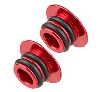 so 1 par de Tapones para Manillar de Bicicleta, aleación de Aluminio (Rojo) Torba na kierownicę rowerową