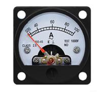 SO-45 AC Analógico Amperímetro Pointer Panel Meter 1A-50A ABS ignífugo Shell para dispositivos industriales de control de energía (AC50A)