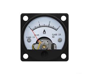 SO-45 Analógico DC Amperímetro 0-3A Pointer Panel Meter ABS Ignífugo Vivienda Industrial Minería Sistema de Energía Monitoreo