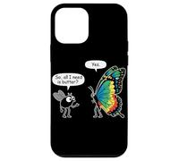 So All I Need Is Butter? Fly and Butterfly Funny Insect Meme Carcasa para iPhone 12 Mini
