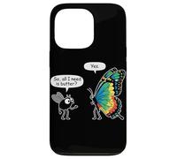 So All I Need Is Butter? Fly and Butterfly Funny Insect Meme Carcasa para iPhone 13 Pro