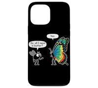 So All I Need Is Butter? Fly and Butterfly Funny Insect Meme Carcasa para iPhone 13 Pro MAX