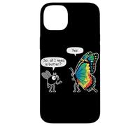 So All I Need Is Butter? Fly and Butterfly Funny Insect Meme Carcasa para iPhone 14 Plus