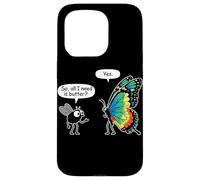 So All I Need Is Butter? Fly and Butterfly Funny Insect Meme Carcasa para iPhone 15 Pro