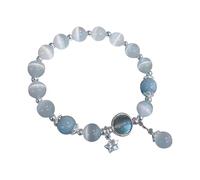 So And Co - Pulsera de cuentas de jade chino para mujer, para mujer, esposa, abuelo, madre, padre, uso diario Skx031, talla única, Resina, No es una piedra preciosa