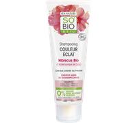 SO’BiO étic Champú con hibisco BIO para cabello teñido y con mechas (250 ml) - mantiene el color radiante