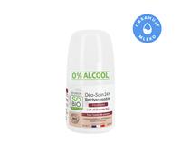 SO’BiO étic Desodorante roll-on hidratante 24 h con leche de burra - recargable BIO (50 ml) - también para pieles sensibles