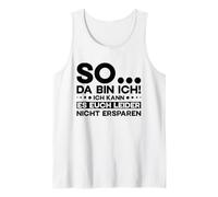 So Da Bin Ich Frase Alemana Divertida Camiseta sin Mangas