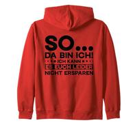 So Da Bin Ich Frase Alemana Divertida Sudadera con Capucha