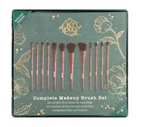 So Eco Complete Makeup Brush Set - Vegan & Cruelty Free Makeup Brushes, Soft Brown Synthetic Fibres, Face & Eye Brushes, Eco Everyday Essentials