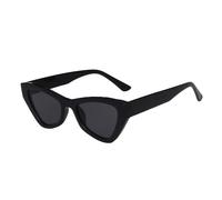 SO&EI Gafas de sol estilo ojo de gato con diseño de leopardo para mujer, estilo retro, transparentes, con montura anti-Blu-Ray, para hombre, con protección UV400, color negro y gris, talla única