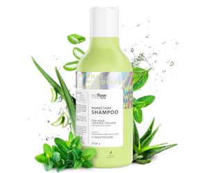 So!Flow Champú hidratante para un cabello brillante - Fórmula natural y vegana tu Fortalece y protege tu Diseñado cabellos que buscan brillo, Fragancia que deja el pelo limpio, Aroma a menta y aloe