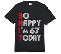 So Happy Im 67 Today 67 Cumpleaños 67 Años 67 Cumpleaños Comfort Colors Adult Heavyweight T-Shirt