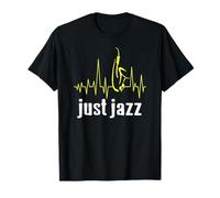 Só Jazz Batida do coração com saxofone Camiseta