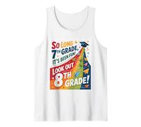 So Long 7th Grade Look out 8th Grade Graduación Escolar Camiseta sin Mangas