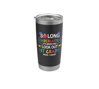 So Long Kindergarten 1st Grade Funny Back To School Vaso térmico de acero inoxidable de doble pared