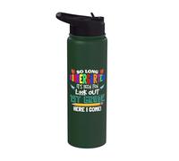 So Long Kindergarten 1st Grade Here I Come Its Been Fun Look Stainless Steel Insulated Water Bottle