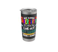 So Long Kindergarten 1st Grade Here I Come Its Been Fun Look Vaso térmico de acero inoxidable de doble pared