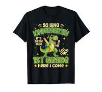 So Long Kindergarten Look out 1er Grado Here I Come Dinosaurio Camiseta