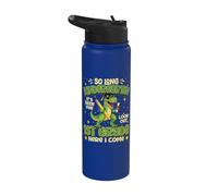 So Long Kindergarten Look Out 1er Grado Here I Come Dinosaurio Stainless Steel Insulated Water Bottle