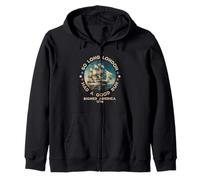 So Long London firmó América 1776 Vintage USA History Men Sudadera con Capucha