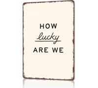So Lucky Metal Wall Decor 8 X 12 in