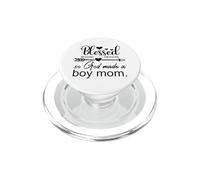 So Made God a Boy Mom Merch,Christian Boy Mom Jesus Boy Mama PopSockets PopGrip para MagSafe