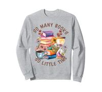 So Many Books Little Time - Libro de lectura Sudadera