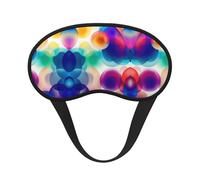 So Many Bubbles - Antifaz de satén con borde negro para una comodidad óptima y bloqueo de la luz