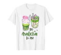 So Matcha To Me Cute Estética Té Verde Bebida Café Love Art Camiseta