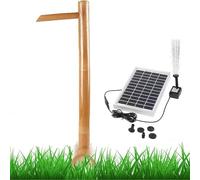 So Powered - Kit de fuente de bambú de 15.7 pulgadas, función de agua zen con bomba de agua que fluye para jardines y estanques, decoración tranquila al aire libre