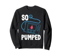 So Pumped I Bomba de insulina Diabético Tipo 1 Conciencia de la Diabetes Sudadera