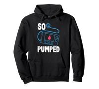 So Pumped I Bomba de insulina Diabético Tipo 1 Conciencia de la Diabetes Sudadera con Capucha