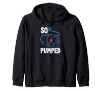 So Pumped I Bomba de insulina Diabético Tipo 1 Conciencia de la Diabetes Sudadera con Capucha