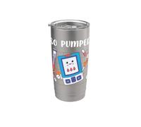 So Pumped I Bomba de insulina Diabético Tipo 1 Conciencia de la diabetes Vaso térmico de acero inoxidable de doble pared