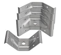 SO-TECH 4 x SO-TECH Herraje para Pata de Mesa de Acero Galvanizado 60 x 100 mm para Construcciones Robustas Conector de