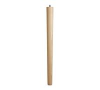 SO-TECH® Pata de Mesa Haya Bruta Altura 645mm/ Ø 60/40mm con Rosca M10 / Ideal para Muebles & Mesas de Centro/Pata de