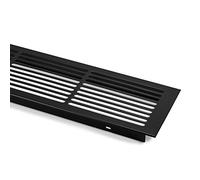 SO-TECH® Rejilla de ventilación aluminio 500 x 86 mm rejilla de salida de aire placa de ventilación negro